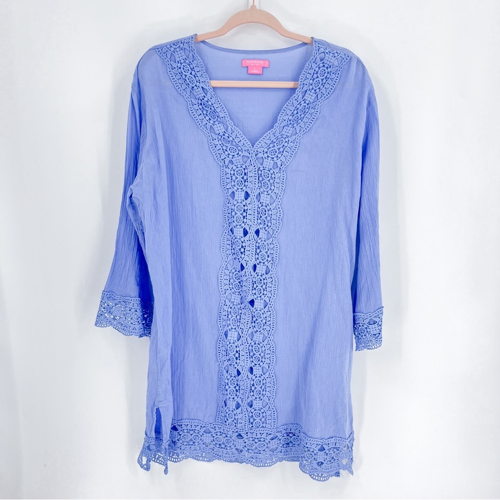 Isaac Mizrahi Bathing Suit Cover Ups for Women Crochet Beach Coverup Large - Picture 2 of 8
